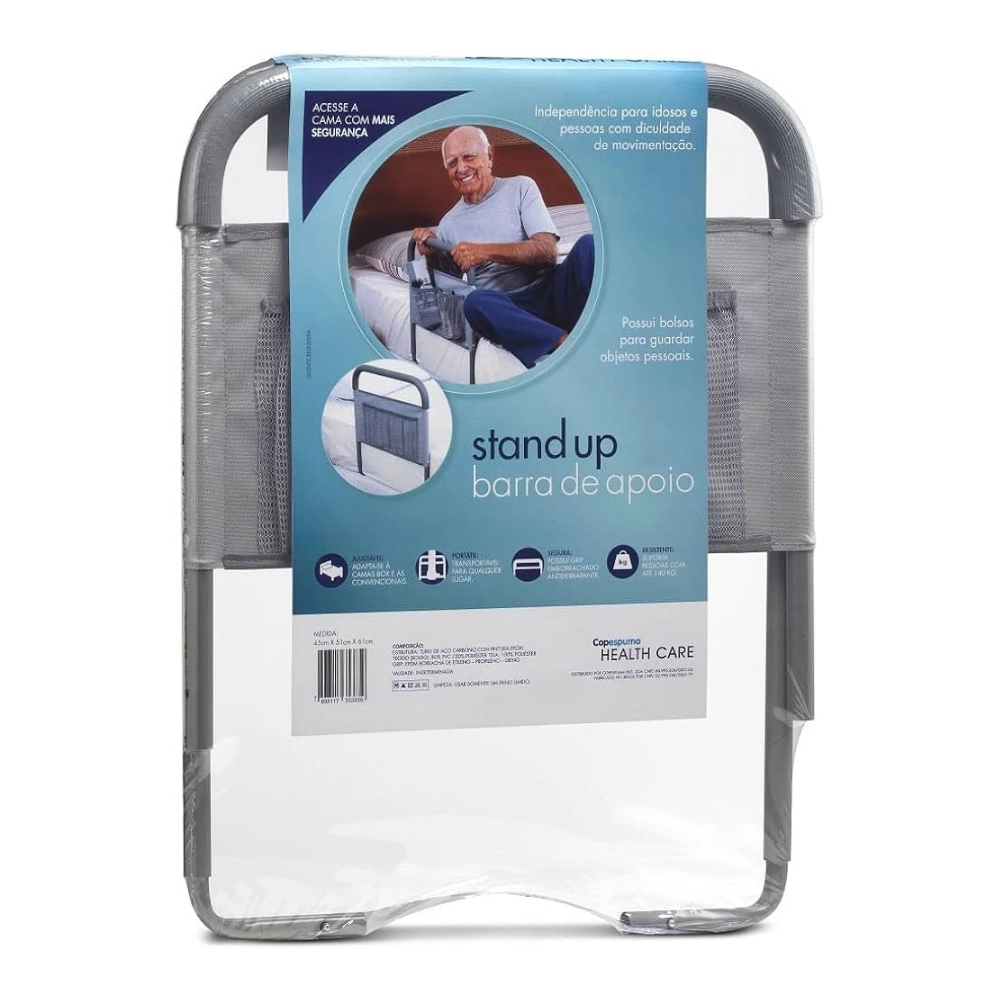 Barra de Apoio com Bolso para Cama Stand Up - Theva
