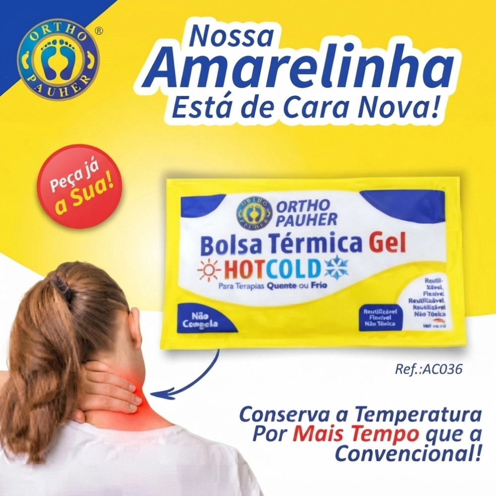Bolsa Térmica de Gel Quente e Fria Não Congela - Ortho Pauher