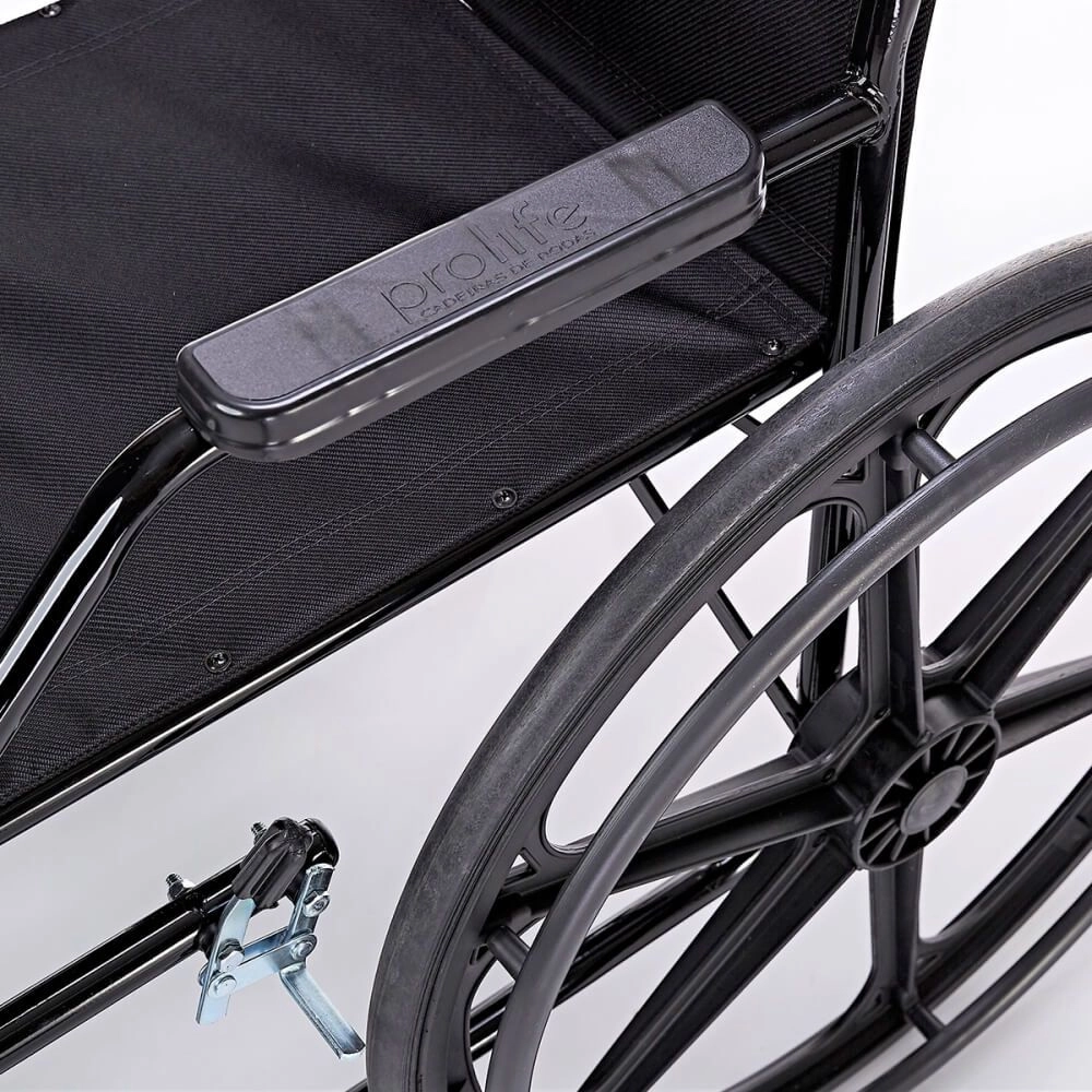Cadeira de Rodas Prolife Simples 85kg - Pneu Maciço