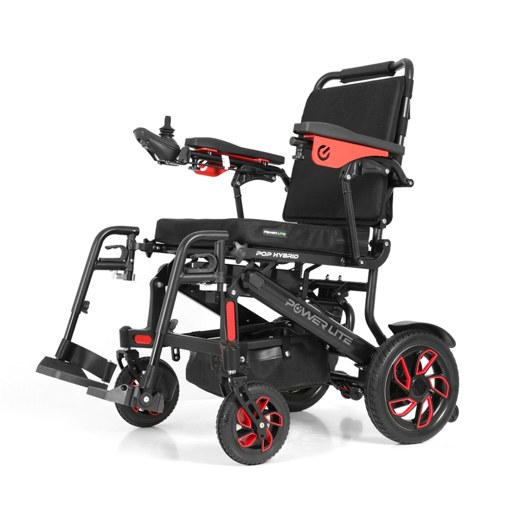 Cadeira de Rodas Motorizada Dobrável New Pop Hybrid Power Lite