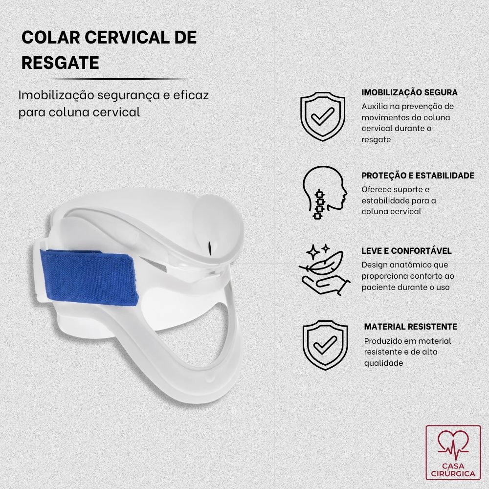 Colar Cervical de Resgate M Resgate SP
