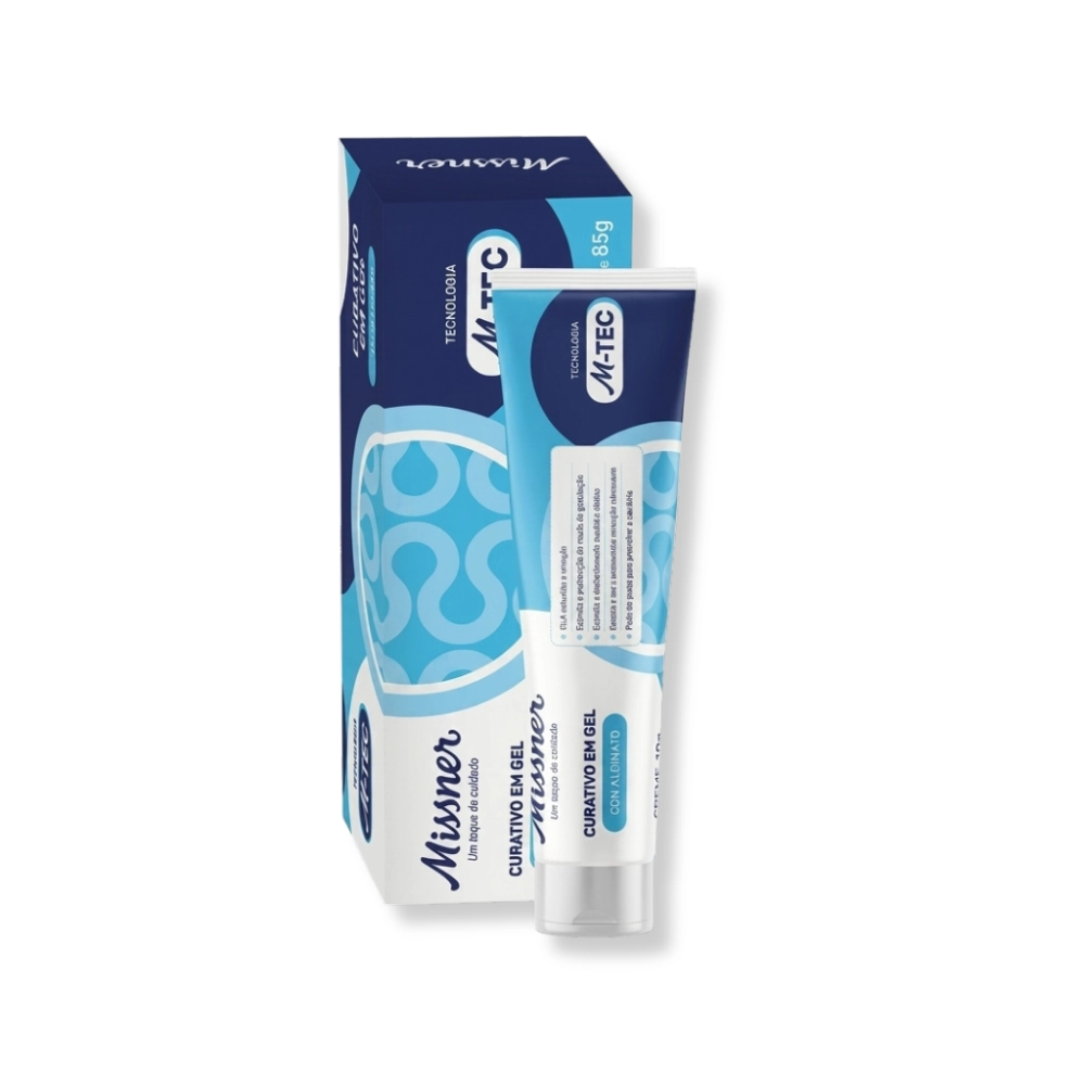 Hidrogel com Alginato Missner 85g - Curativo Cicatrizante para Escaras