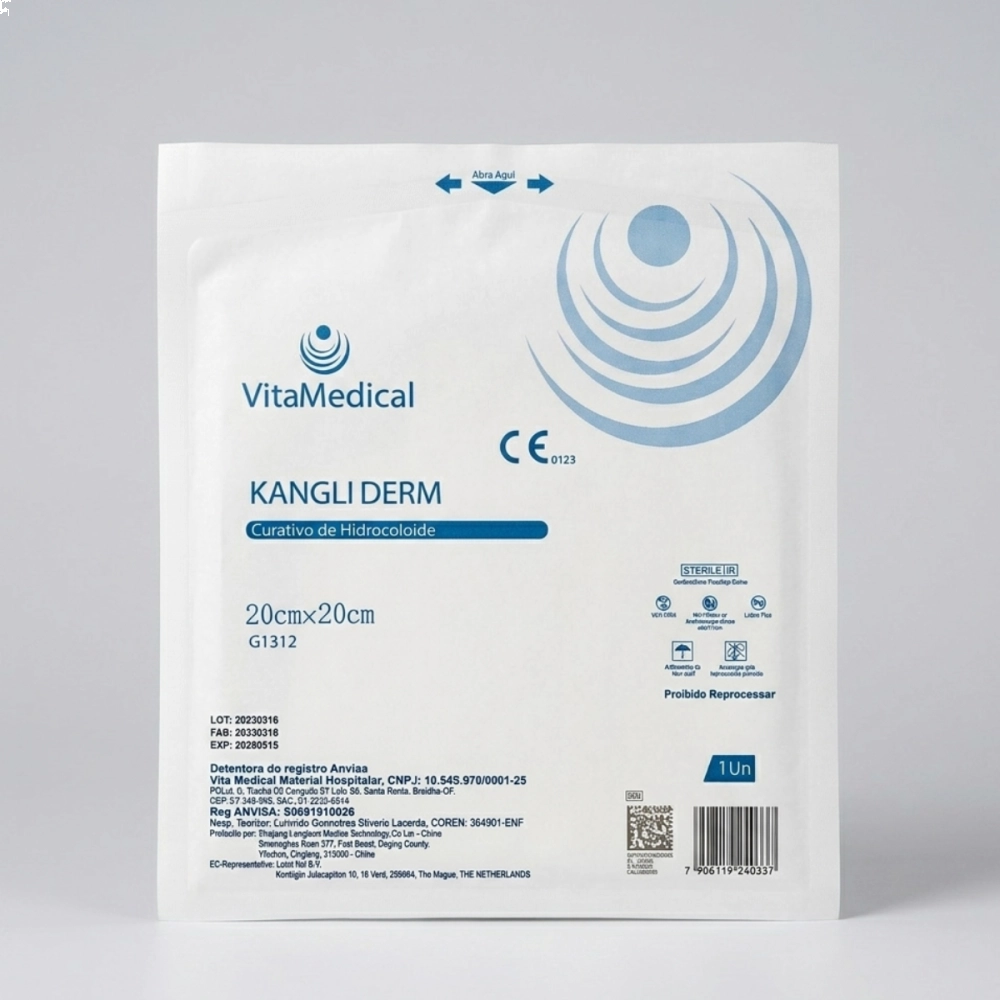 Curativo Hidrolóide 20cmx20cm Com Borda VitaMedical