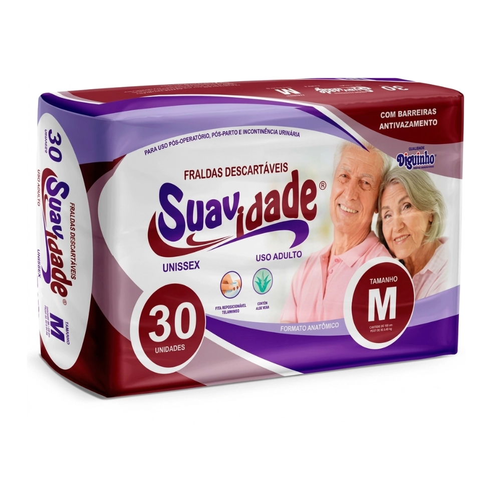 Fralda Geriátrica Suavidade - Máxima Proteção e Conforto