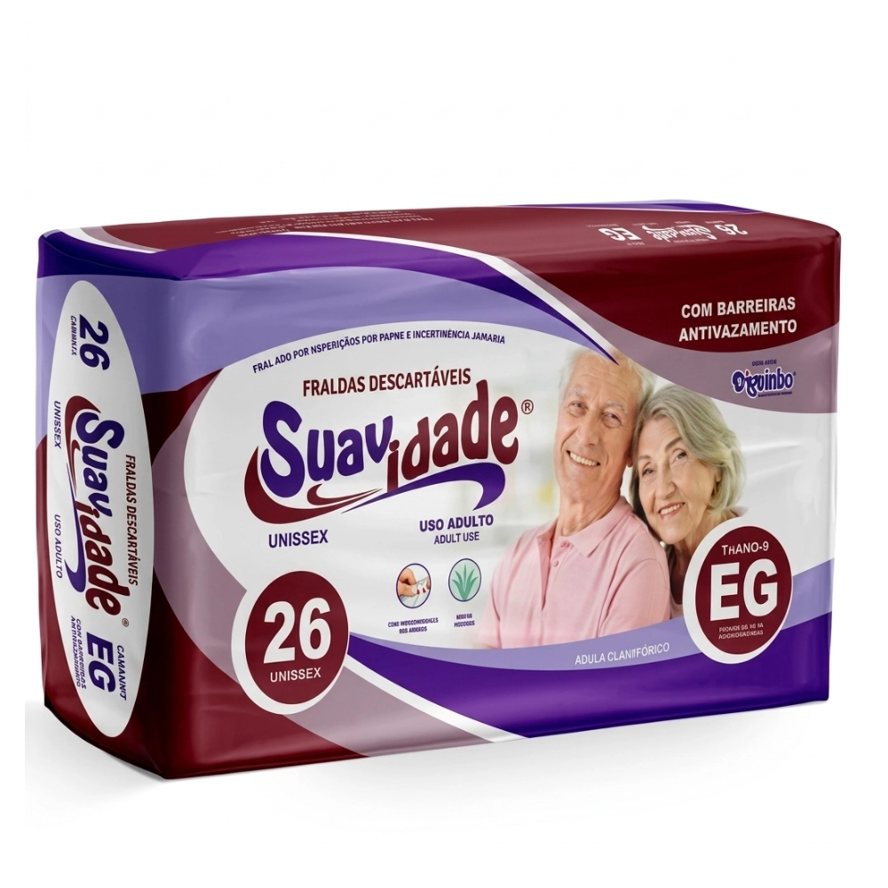 Fralda Geriátrica Suavidade - Máxima Proteção e Conforto
