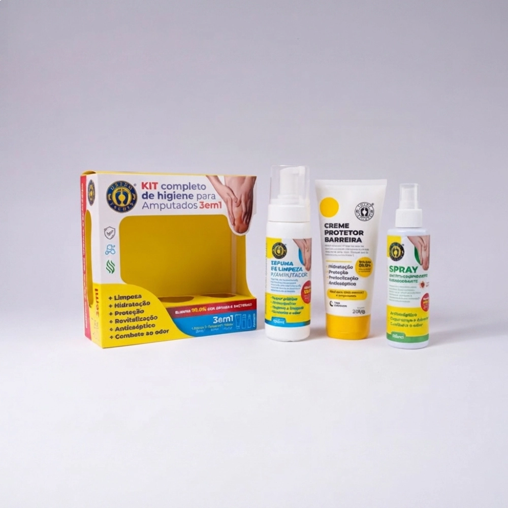 Kit de Higiene para Amputados 3 em 1 (Vegano) - Ortho Pauher