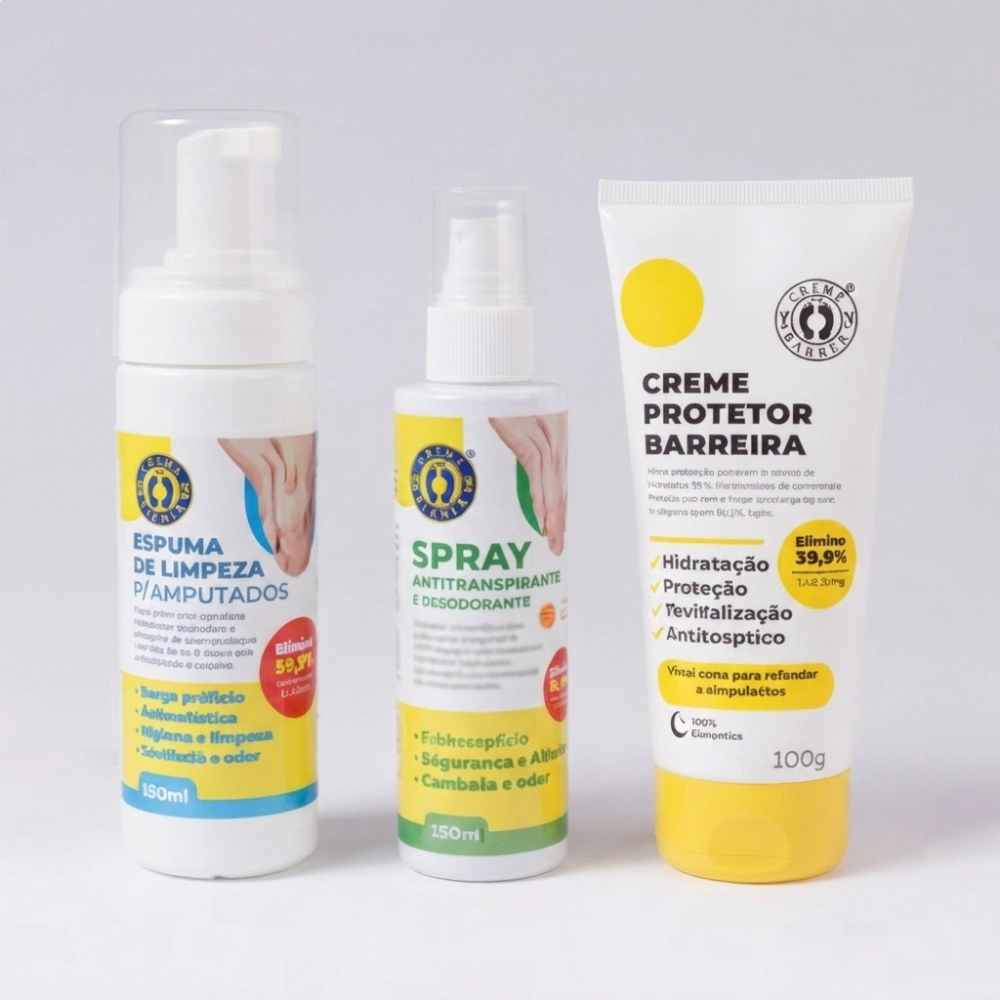Kit de Higiene para Amputados 3 em 1 (Vegano) - Ortho Pauher