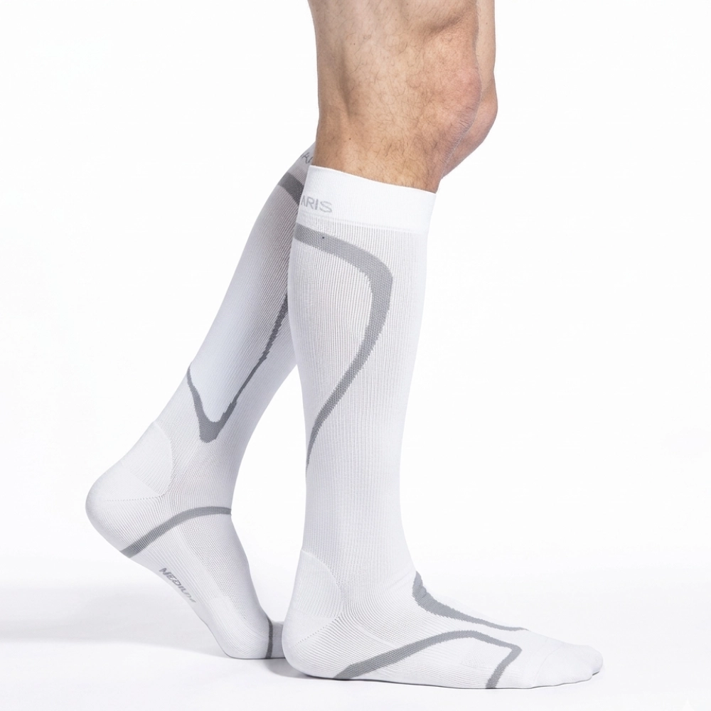 Meia de Compressão Esportiva Performance 20-30mmHg Sigvaris Branca
