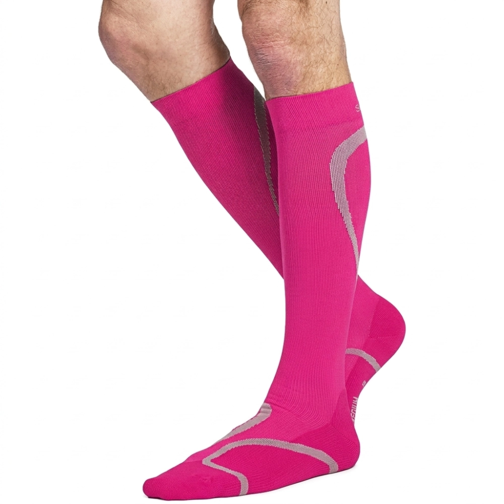 Meia de Compressão Esportiva Performance 20-30mmHg Sigvaris Rosa