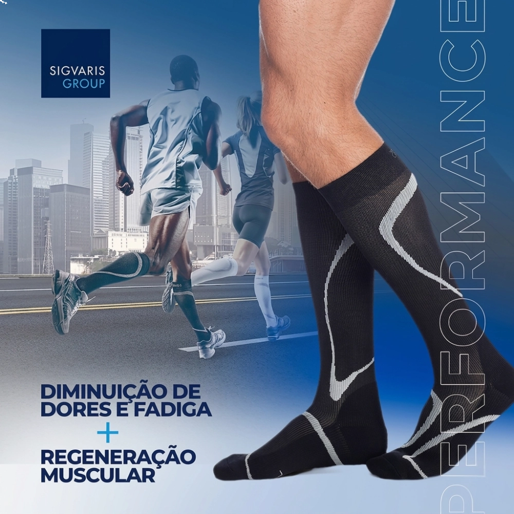 Meia de Compressão Esportiva Performance 20-30mmHg Sigvaris