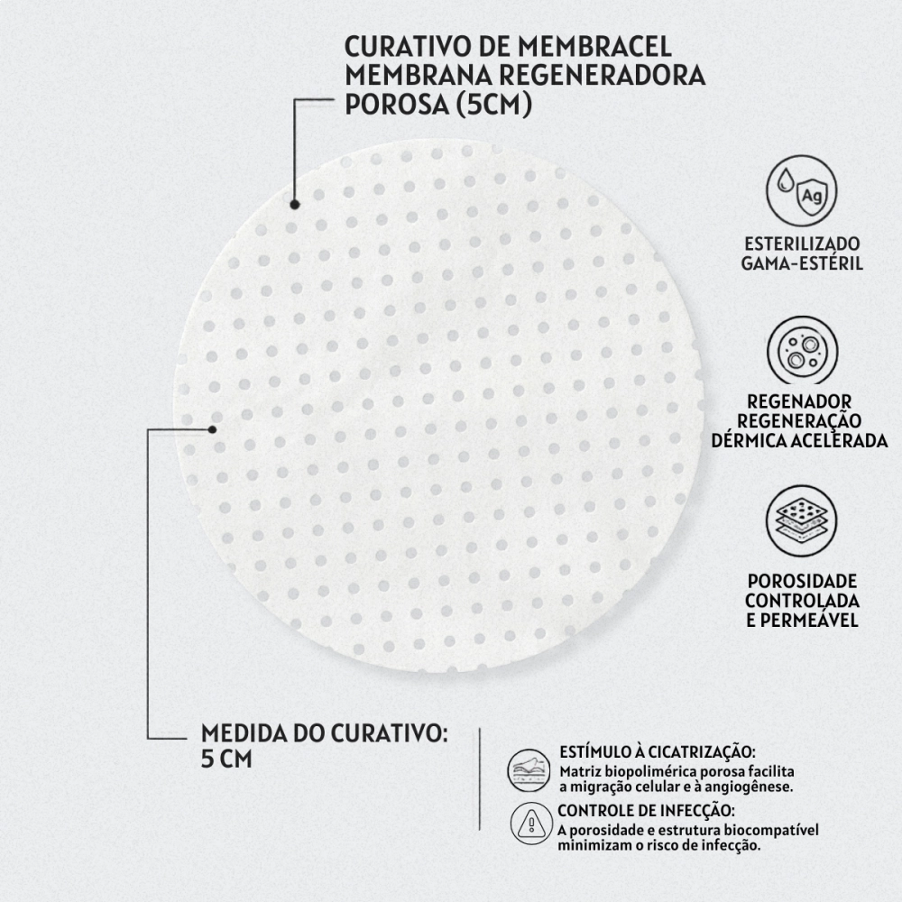 Membracel Membrana Regenetadora Porosa 5cm Redonda Vuelo