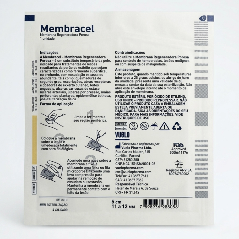Membracel Membrana Regenetadora Porosa 5cm Redonda Vuelo