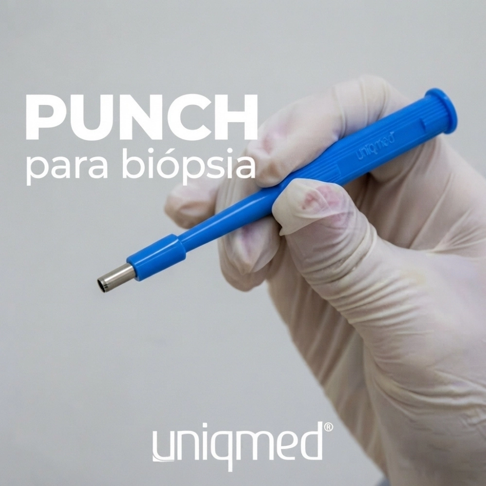 Punch para Biópsia Dermatológica Descartável Estéril - Uniqmed