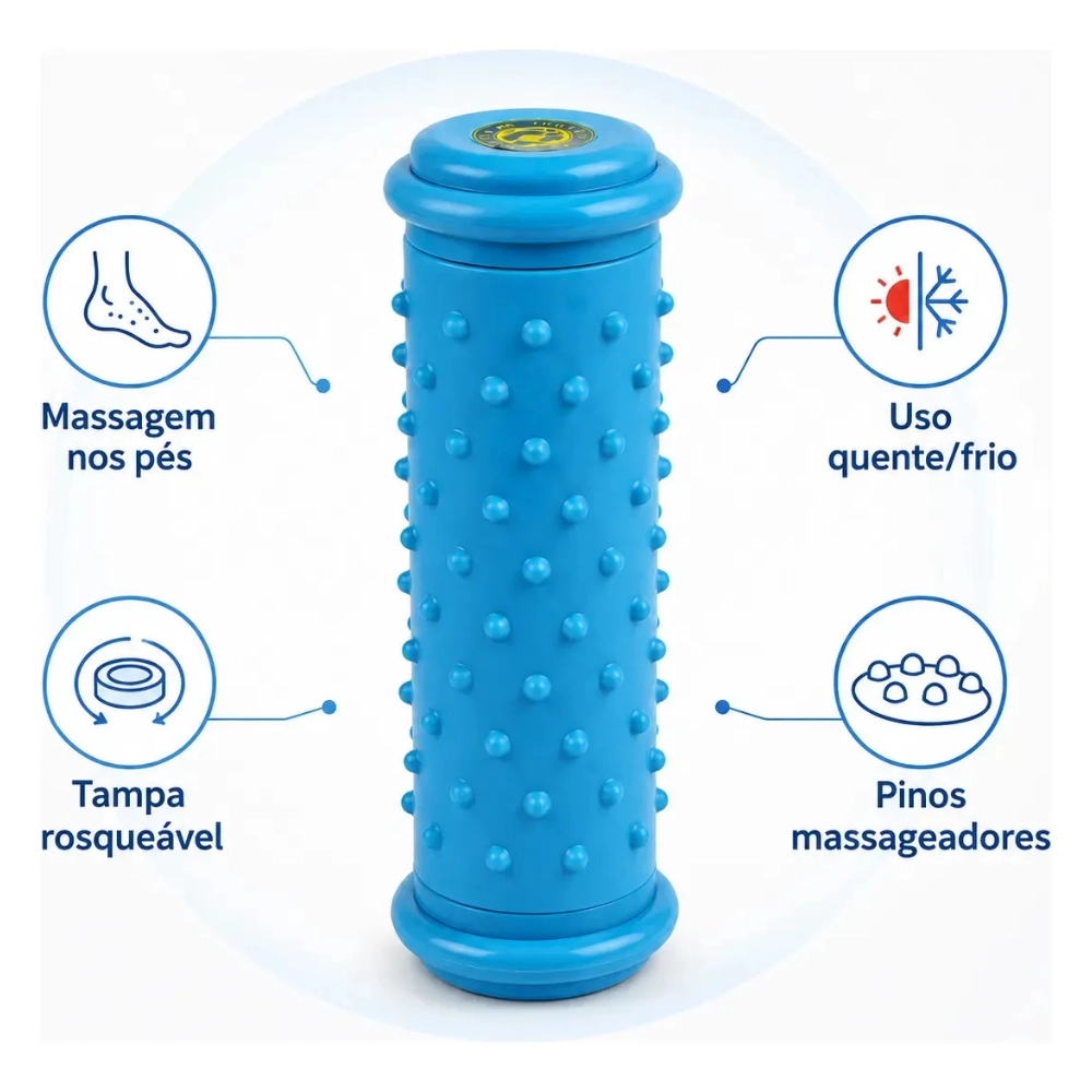 Rolo Hot/Cold para Fisioterapia e Massagem nos Pés - Ortho Pauher