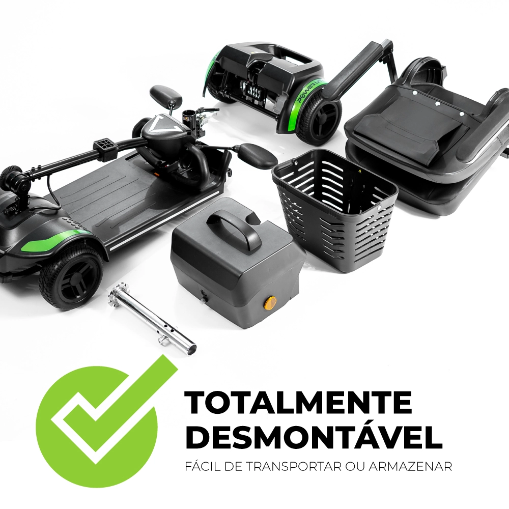 Scooter Elétrica Motorizada Speed S Power Lite - Até 136kg
