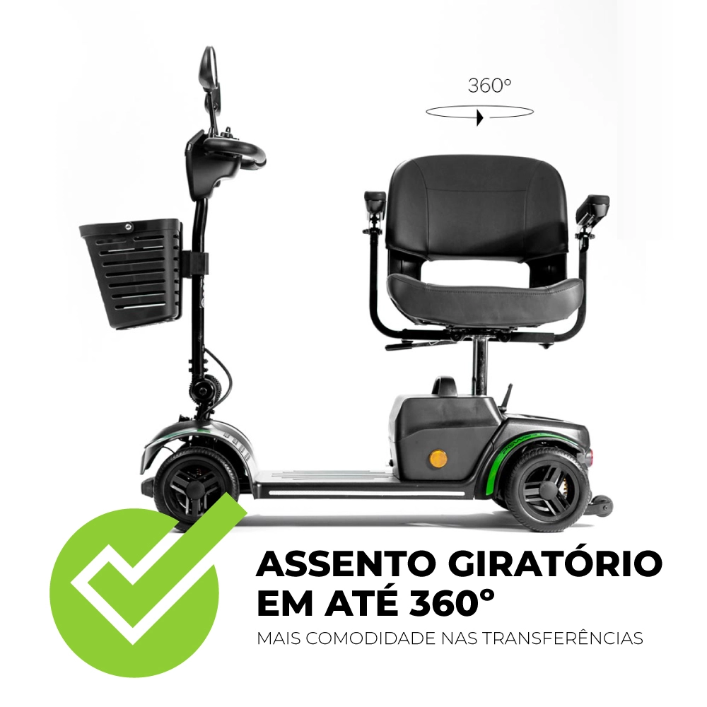 Scooter Elétrica Motorizada Speed S Power Lite - Até 136kg