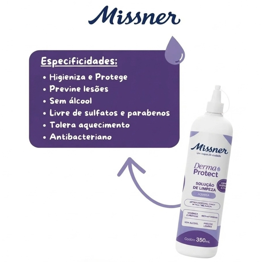 Solução de Limpeza com PHMB 350ml Derma Protect - Missner