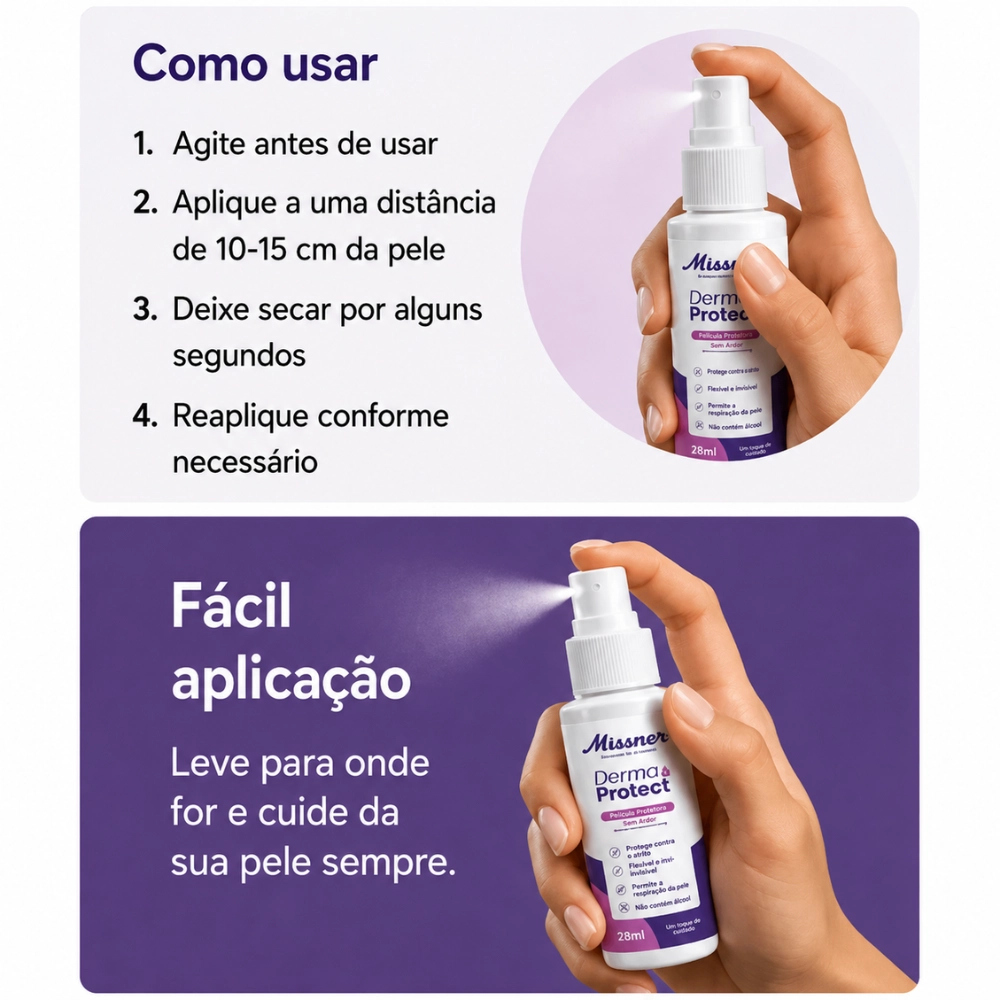 Spray Barreira Película Protetora Derma Protect 28ml - Missner