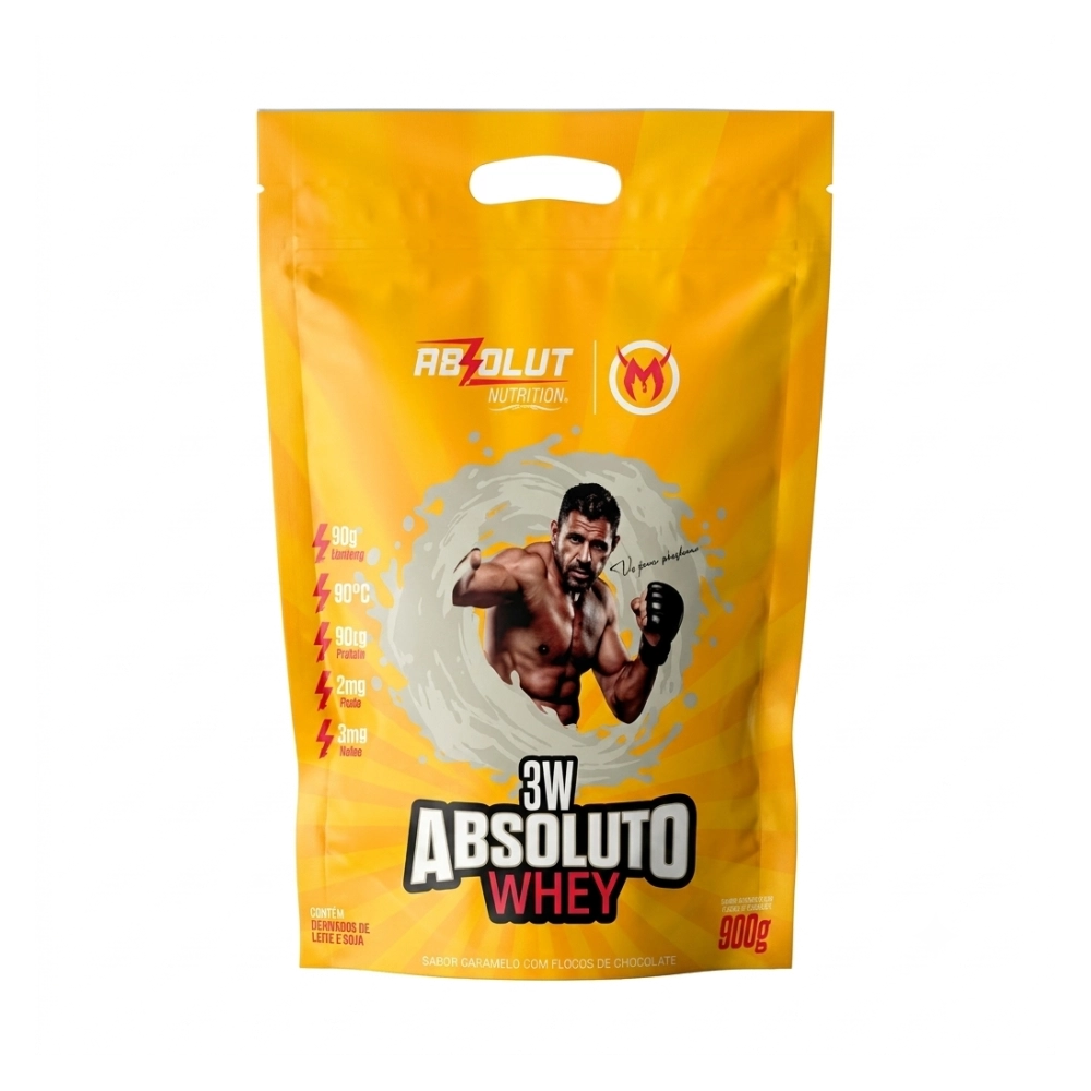 Whey 3W Minotouro Sabor Leitinho 900g - Absolut Nutrition