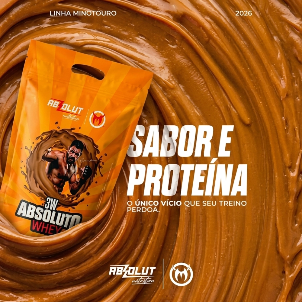 Whey 3W Protein Minotouro Doce de Leite 900g - Absolut