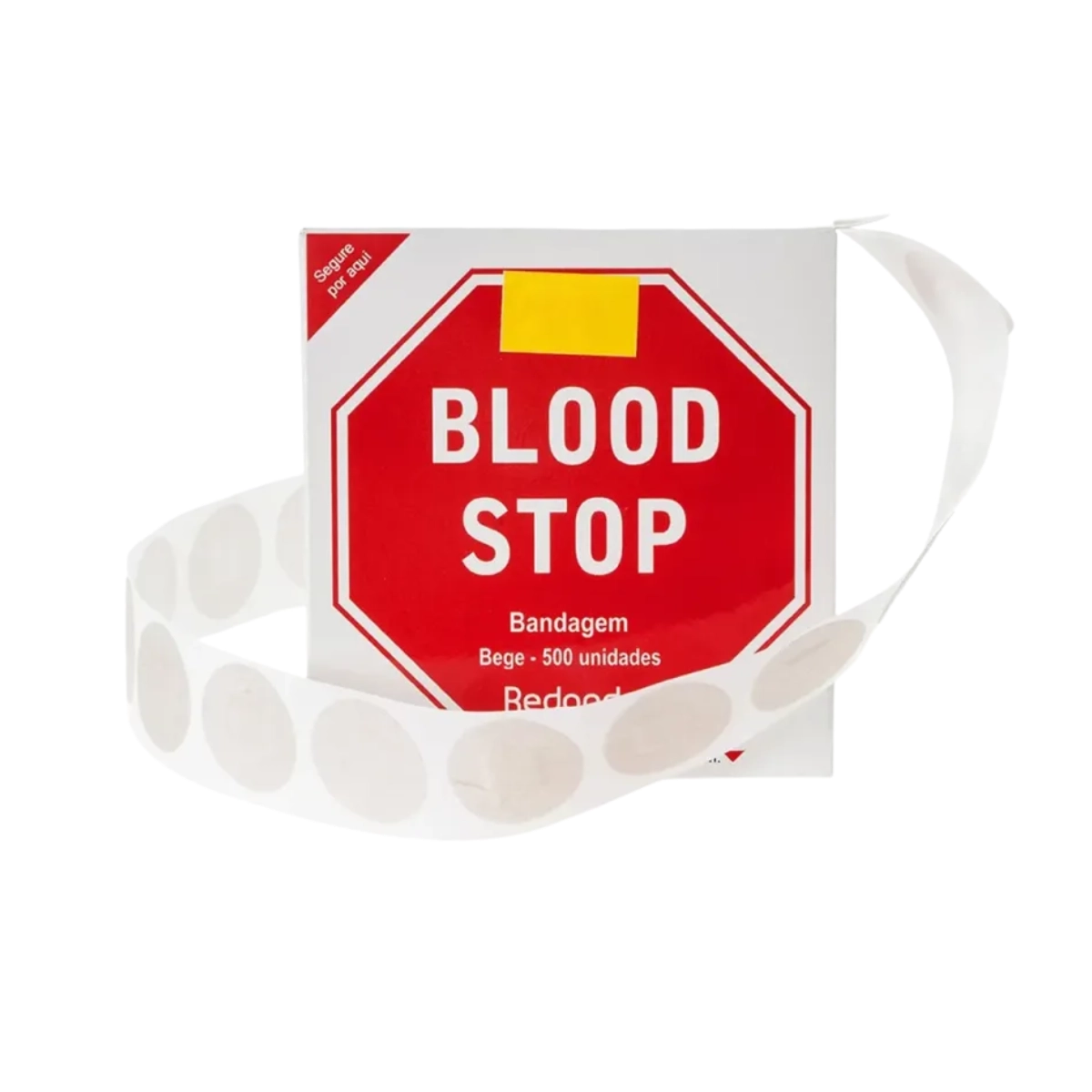 Curativo Redondo Bege Blood Stop C/ 500 Unidades 