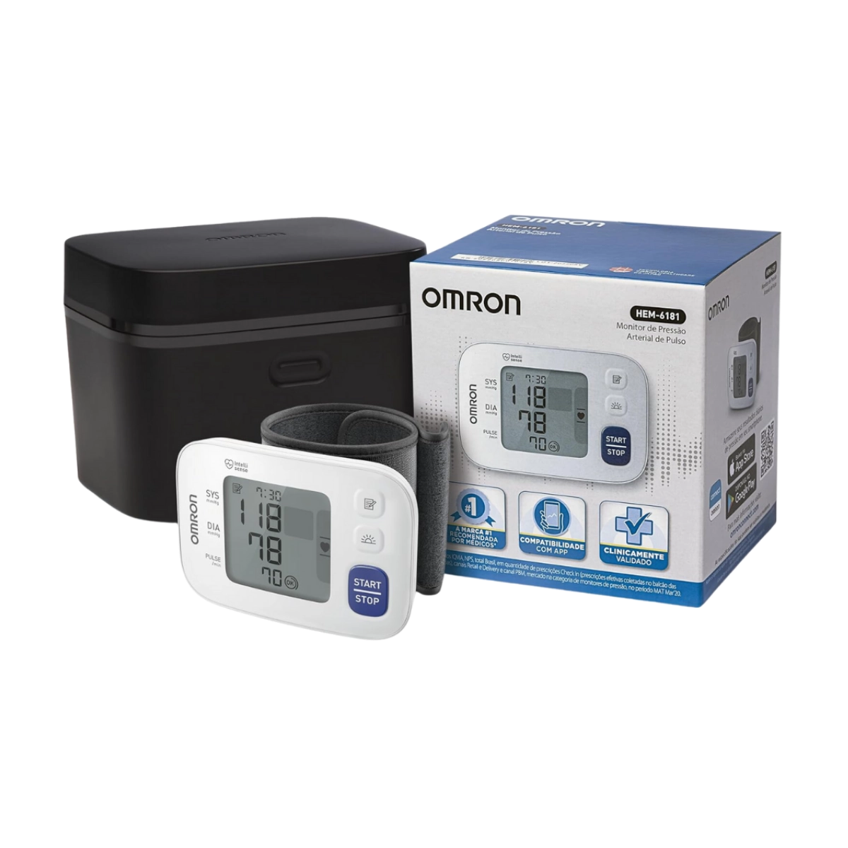 Monitor De Pressão Arterial de Pulso Omron HEM6181