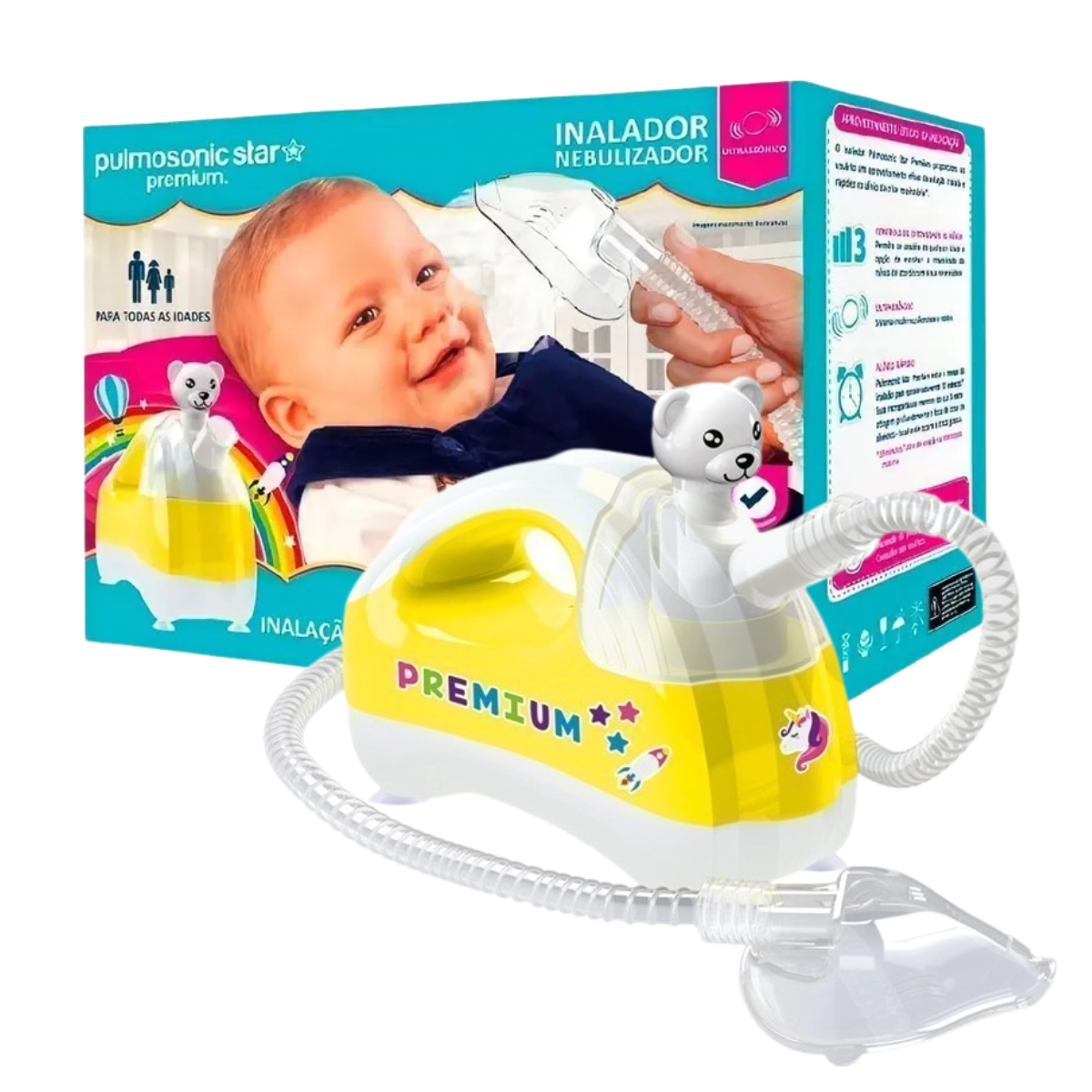 Inalador Nebulizador Pulmosonic Star Premium Ultrassônico Soniclear 