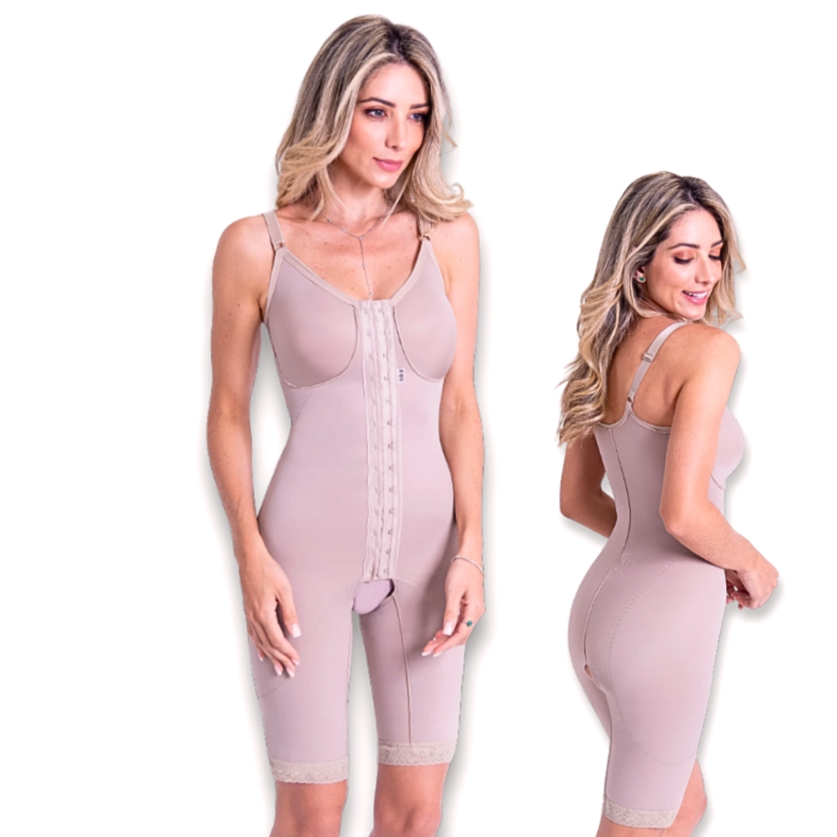 Cinta Modeladora Short Com Alça e Fecho Frontal 