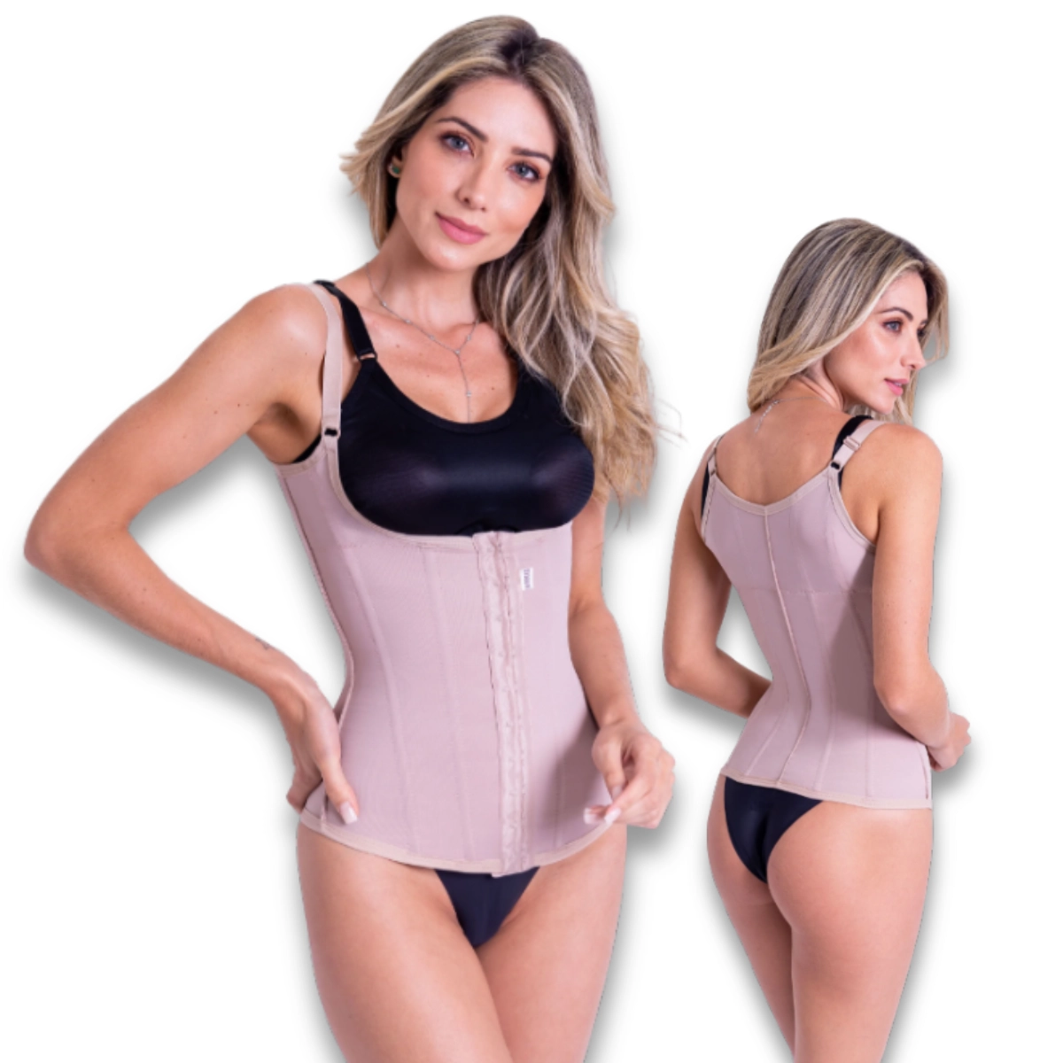 Cinta Corselet Modeladora Com 8 Barbatanas 