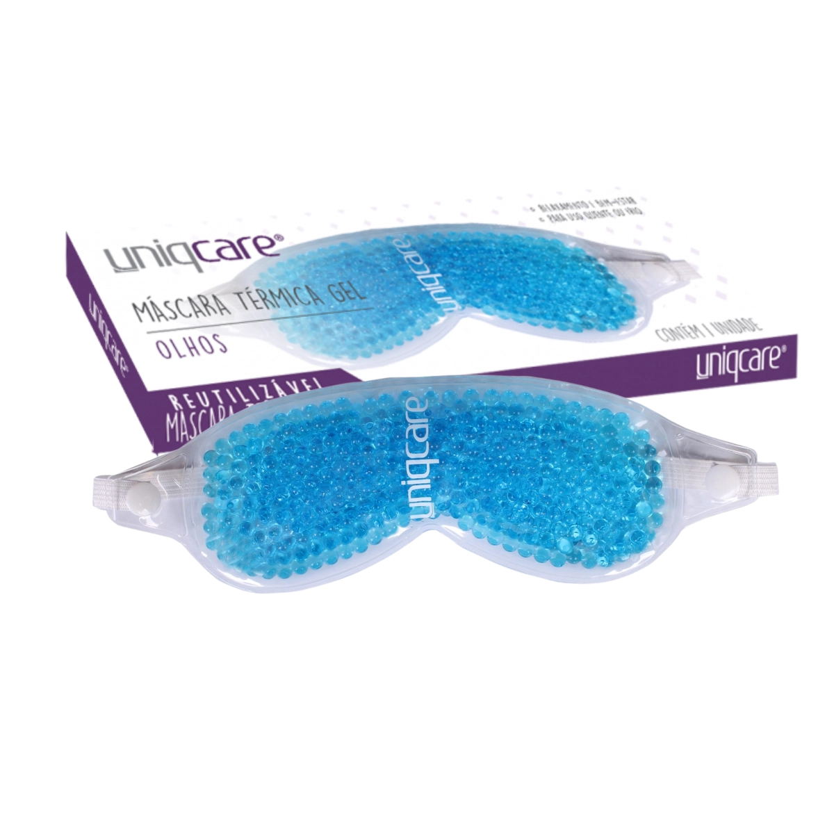 Máscara Térmica de Gel para Olhos Fechados Uniqmed