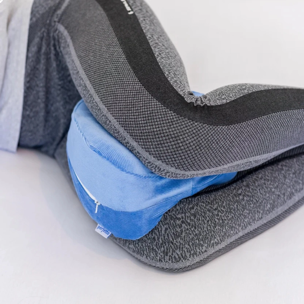 Almofada para Joelhos Mini Azul Viscoelástica - Perfetto