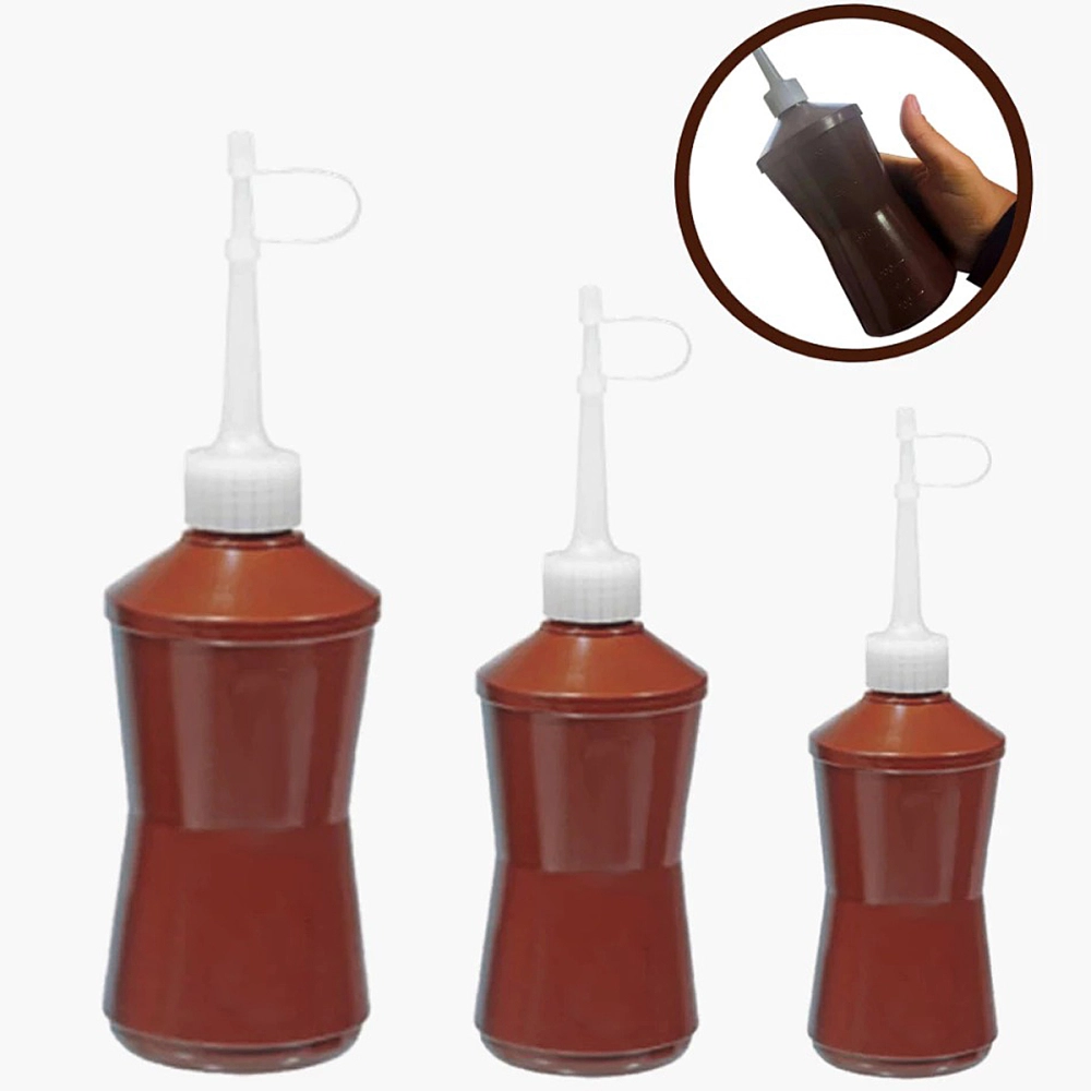 Almotolia Frasco Pisseta Plastica Graduada Polietileno Bico Reto Altamente Resistente