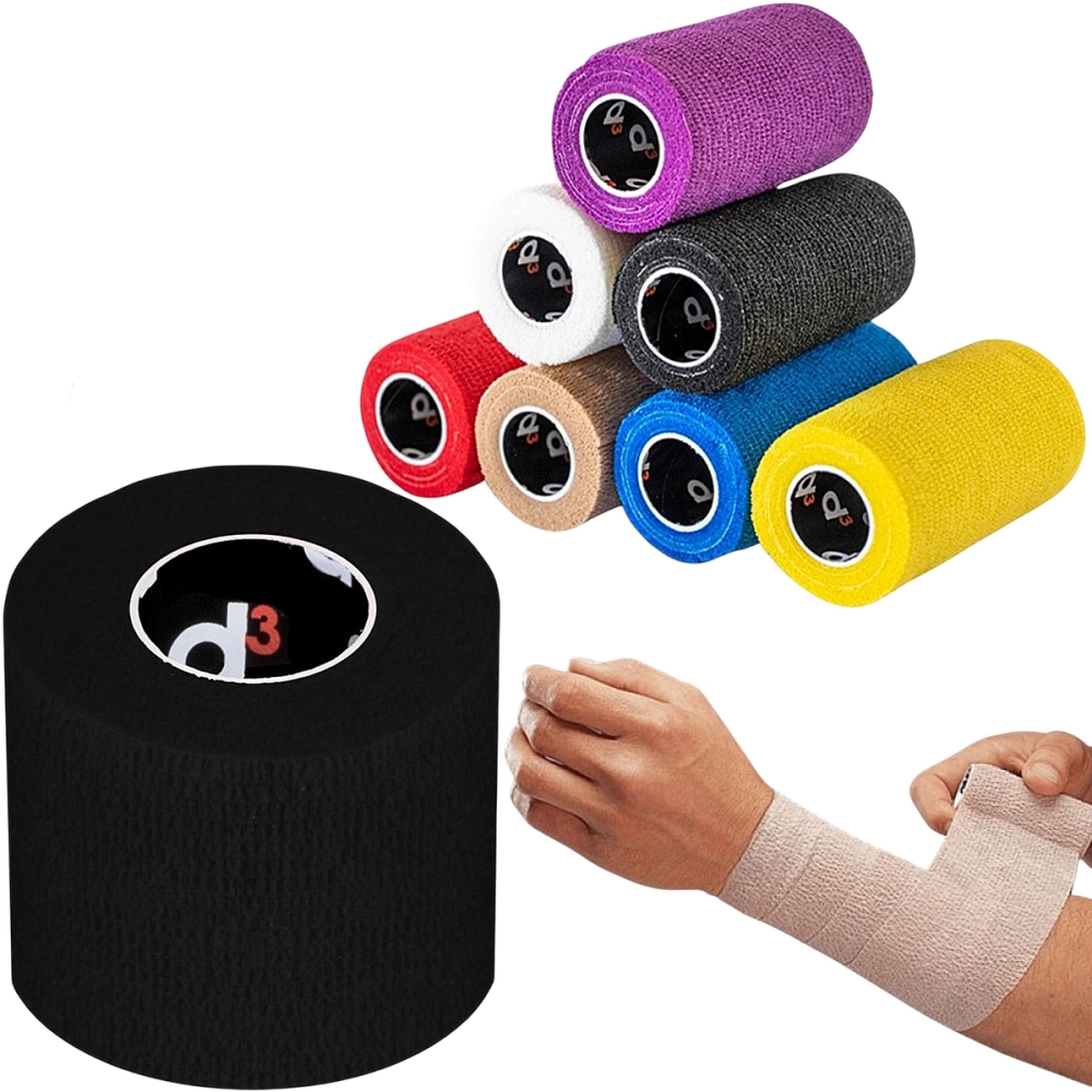 Bandagem Elástica Adesiva Autoaderente Coesiva Coban Imobilização Compressão Resistente 50MM x 5 M D3 Tape