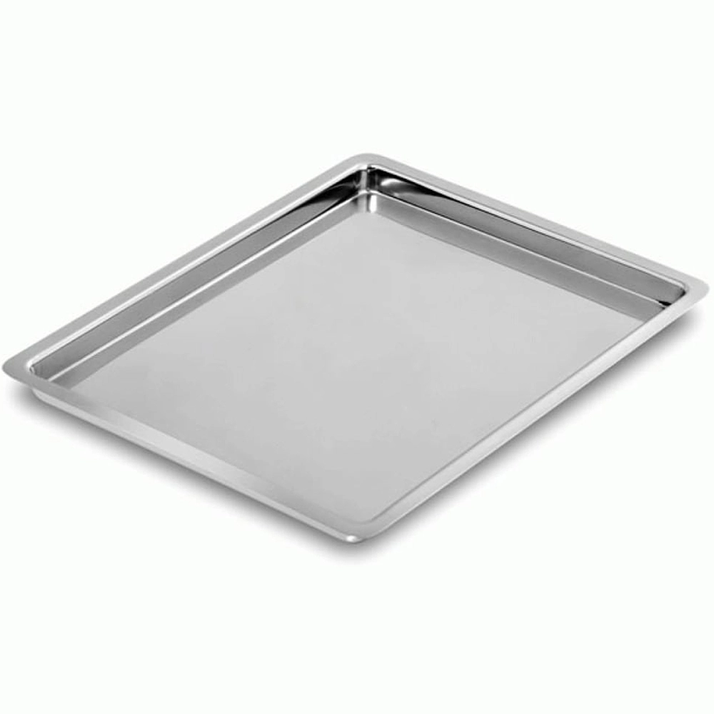 Bandeja Retangular Para Instrumentos Equipamentos Cirúrgicos Em Aço Inox Mileniun FAVA 22 x 17 x 1,5 cm
