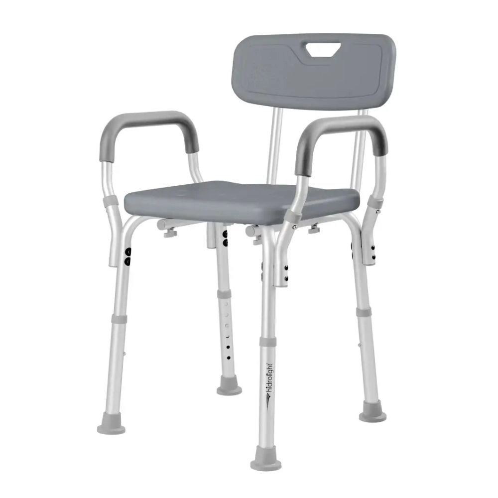 Banqueta para Banho com Encosto e Alça SC202 Hidrolight - 130kg