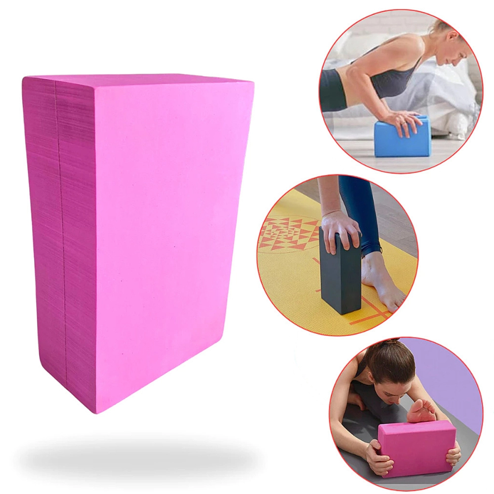 Bloco de Yoga Para Exercícios Alongamento Pilates Meditação Tijolo Funcional Alongamento Ioga 23 x 15 x 7 cm Alux