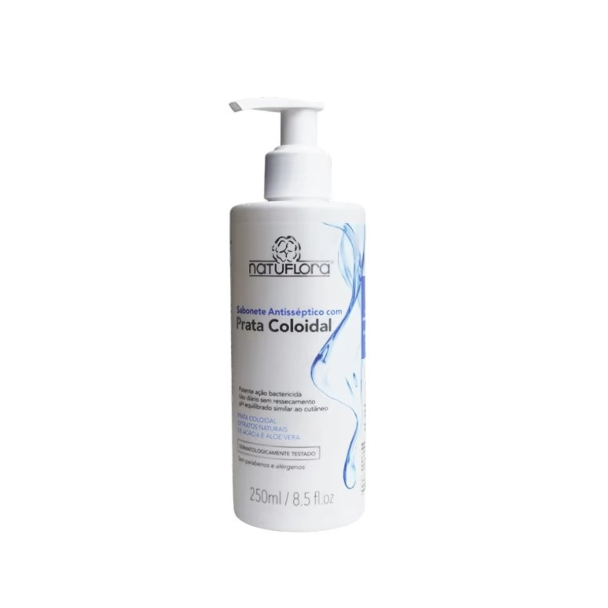 Sabonete Antisséptico Com Prata Coloidal 250 ml NatuFlora