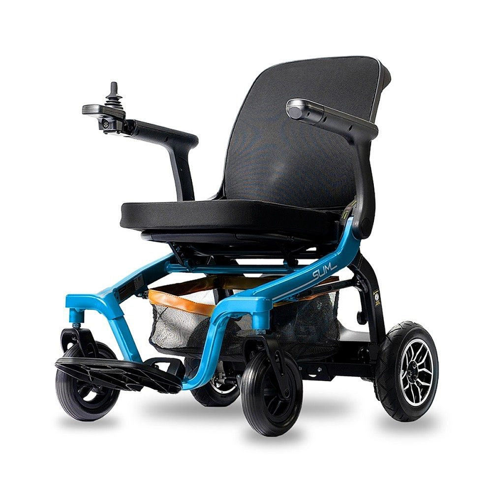 Cadeira de Rodas Motorizada Eletrica Dobravel Leve Compacta até 130kg Slim Power Lite