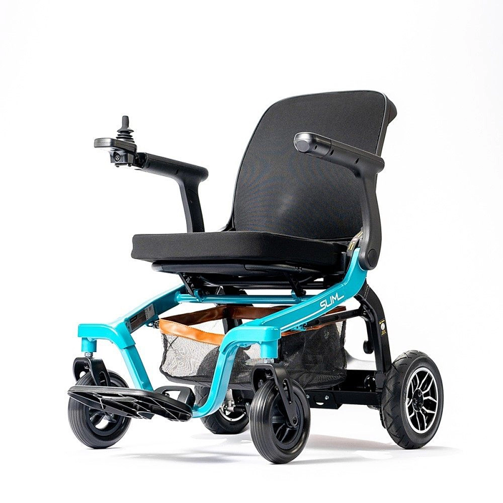 Cadeira de Rodas Motorizada Eletrica Dobravel Leve Compacta até 130kg Slim Power Lite