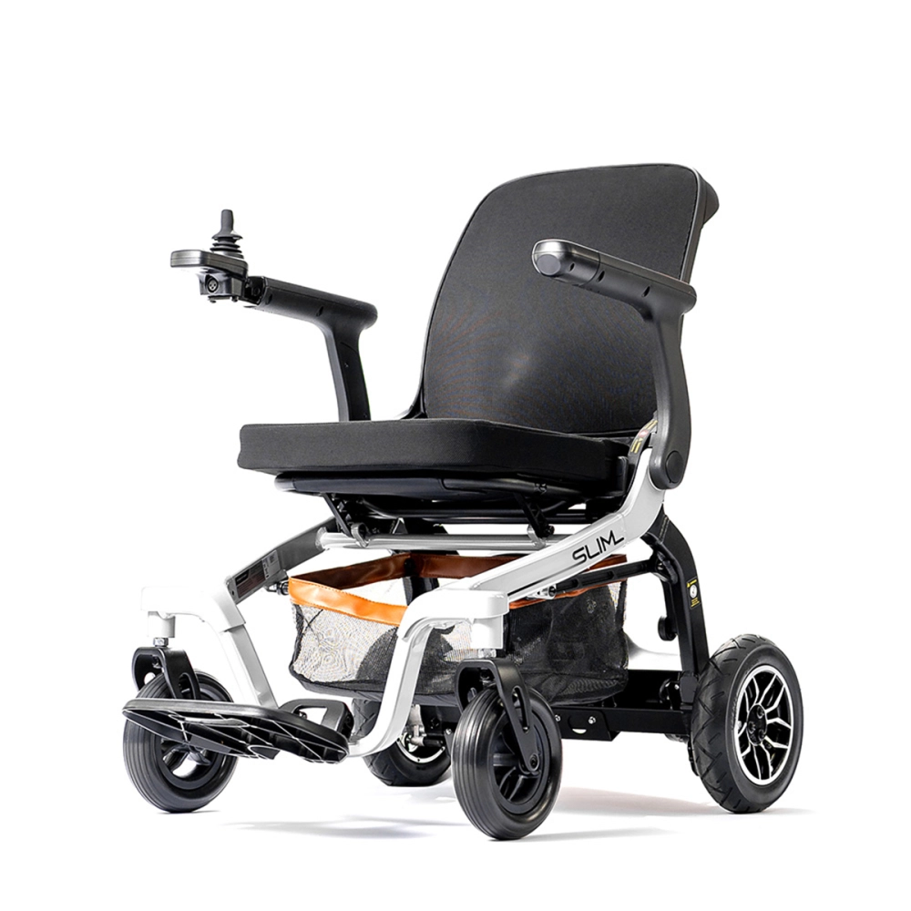 Cadeira de Rodas Motorizada Eletrica Dobravel Leve Compacta até 130kg Slim Power Lite