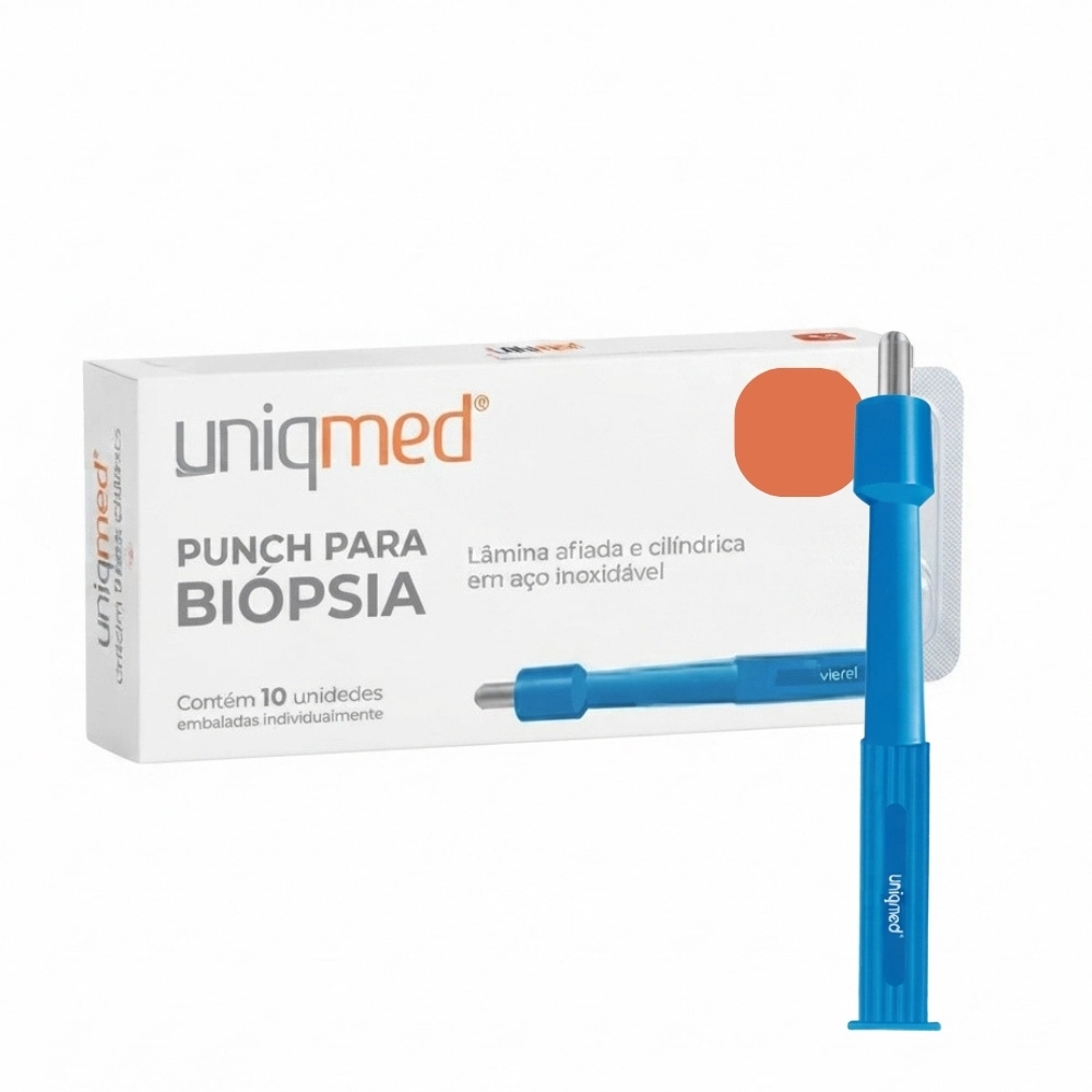 Caixa Punch para Biópsia Dermatológica Estéril 10un - Uniqmed Caixa Punch para Biópsia Dermatológica Estéril 10un - Uniqmed