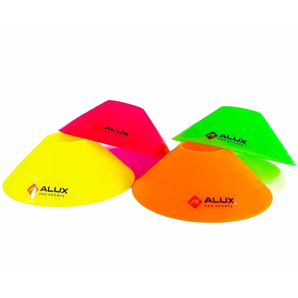 Cone Disco Tartaruga Chapéu Chines Demarcatório De Plástico Flexível Esportivo PVC Para Exercícios Atividades Físicas Treinamento Funcional ALUX Pro Sports 
