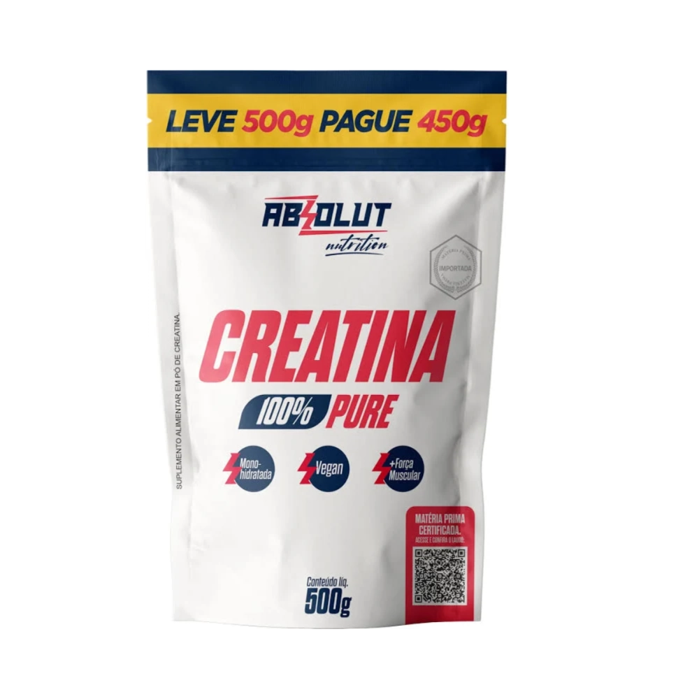 Creatina Monodesidratada 500G 100% Pura Absolut