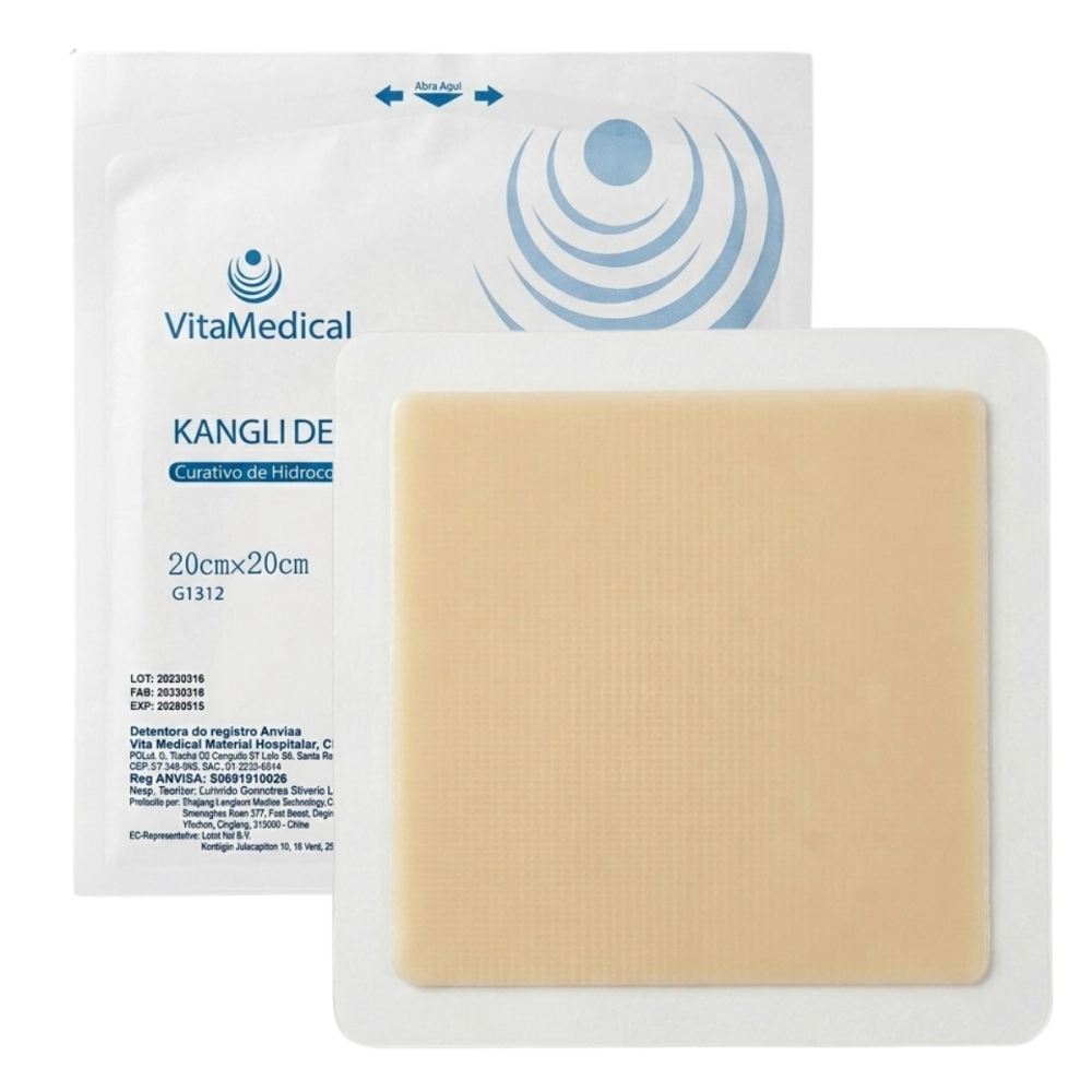 Curativo Hidrolóide 20cmx20cm Com Borda VitaMedical