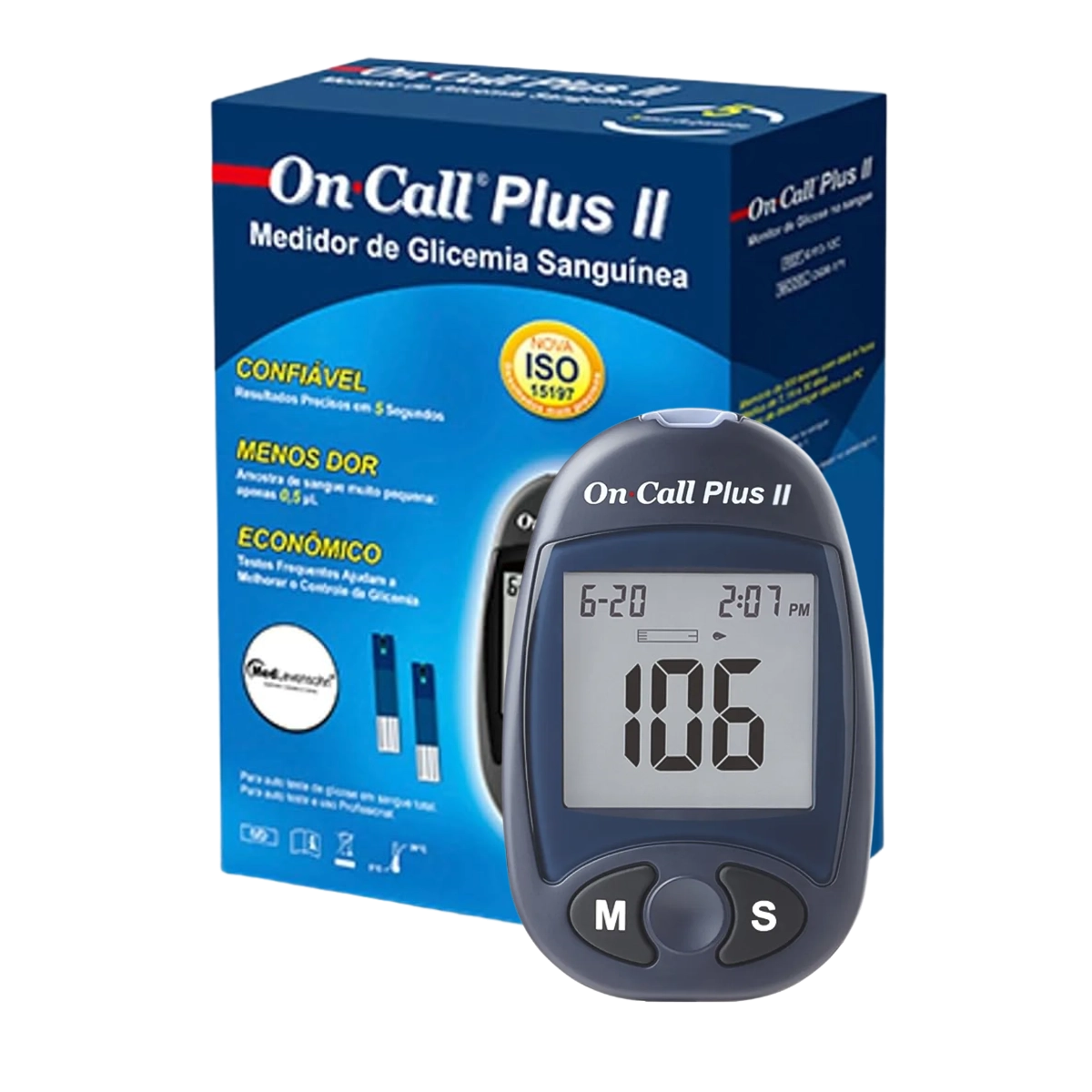 Medidos de Glicemia Glicose On Call Plus II 