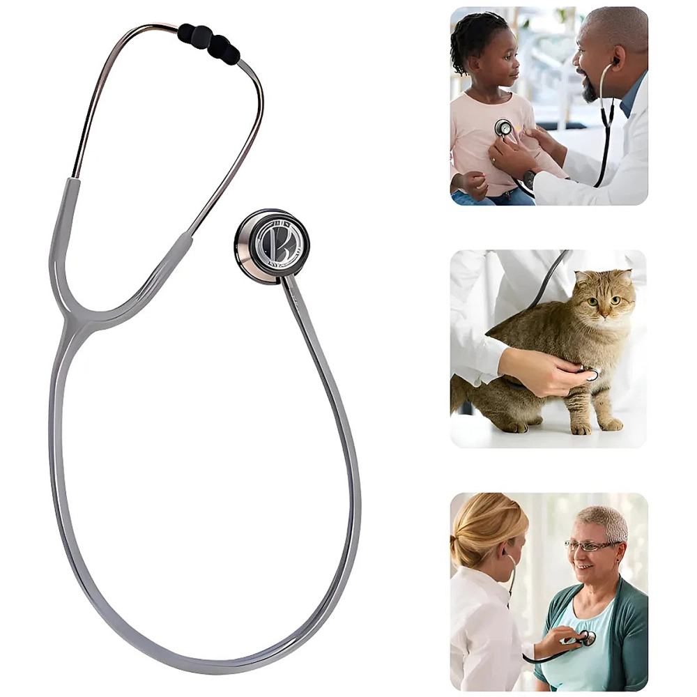 Estetoscópio Duplo Adulto Pediátrico Aço Inox BIC Eternity Diagnóstico Garantia 5 Anos Estetoscópio Duplo Adulto Pediátrico Aço Inox BIC Eternity Diagnóstico Garantia 5 Anos