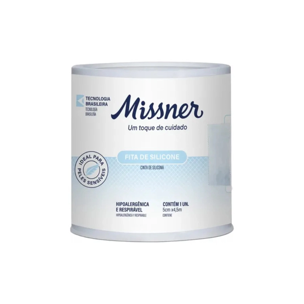 Fita de Silicone Hipoalérgica 5cm x 4,5m - Missner