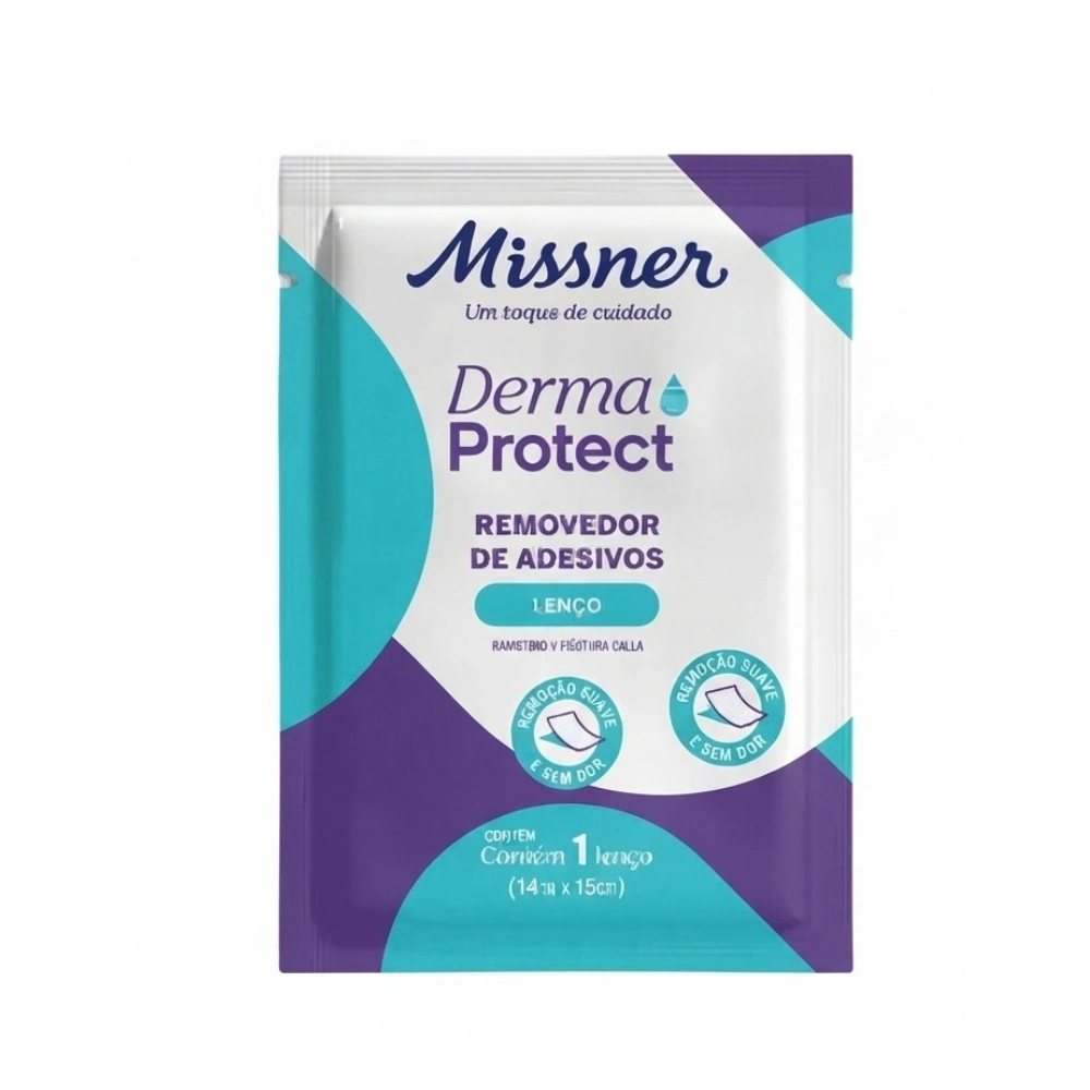 Lenço Removedor de Adesivos Derma Protect 14x15cm - Missne