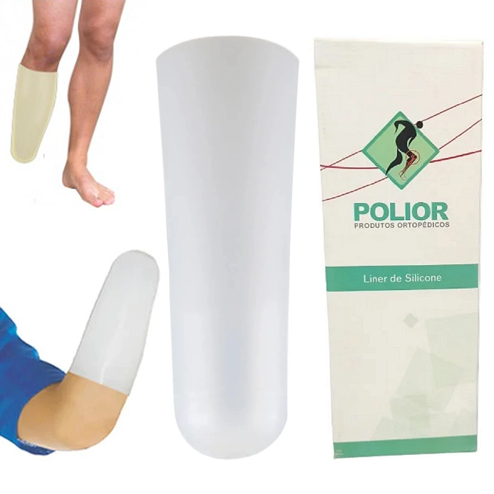Liner de Silicone Transtibial Sem Conexão LS-04C Polior Ottobock
