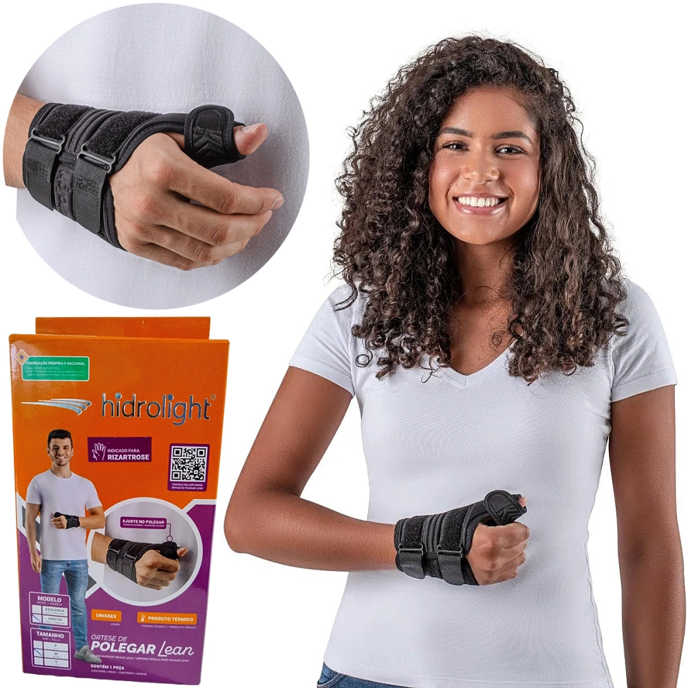 Munhequeira Ortese Tala De Polegar Imobilizadora Estabilizadora Ajustavel Termica Unilateral Lean Hidrolight Munhequeira Ortese Tala De Polegar Imobilizadora Estabilizadora Ajustavel Termica Unilateral Lean Hidrolight